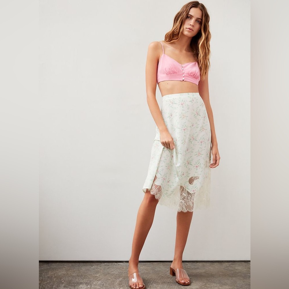 Wilfred Le Fou | NIAMH Silk Bra Top - Tart Pink